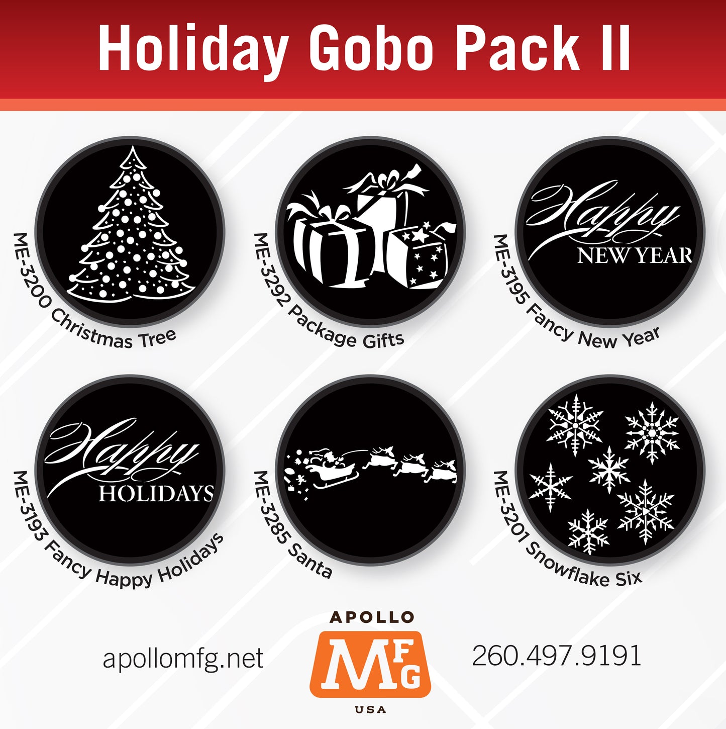 Gobo 6 Pack - Holiday 2