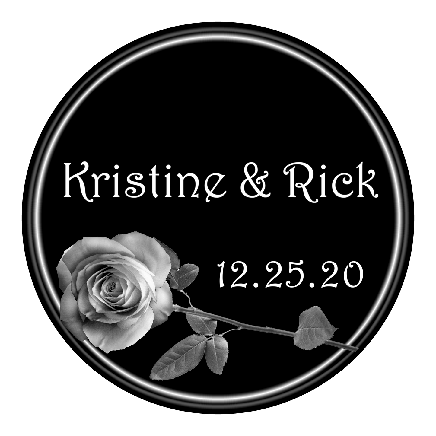 WED-G8 Circular Ring and Rose - Harrington