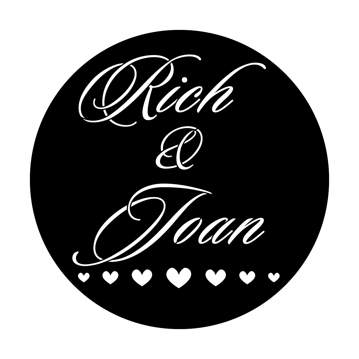 WED-S15 Hearts Divider - Sloop Script Two