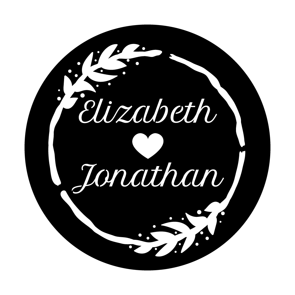 WED-S59 Simple Wreath Border - Petit Formal Script