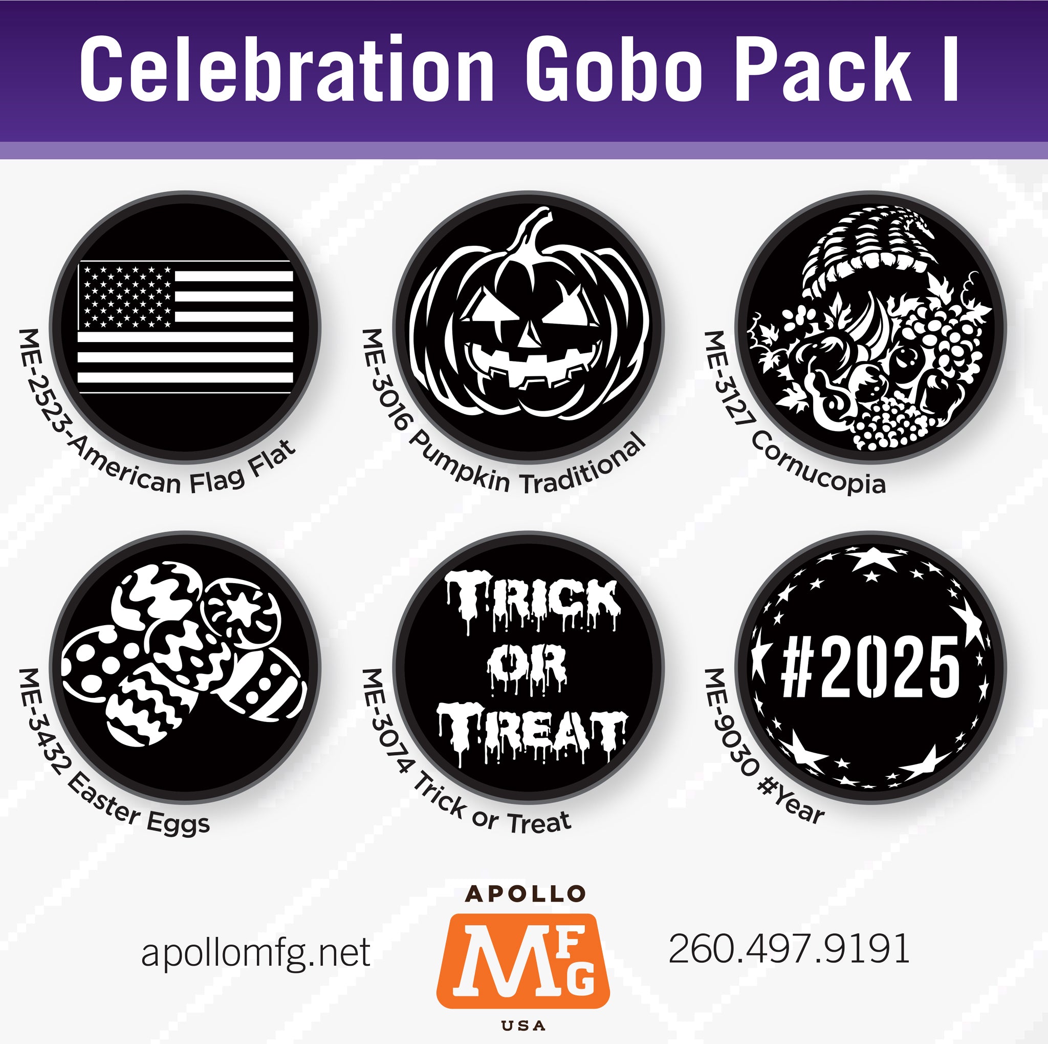 Apollo MFG Gobo Packs