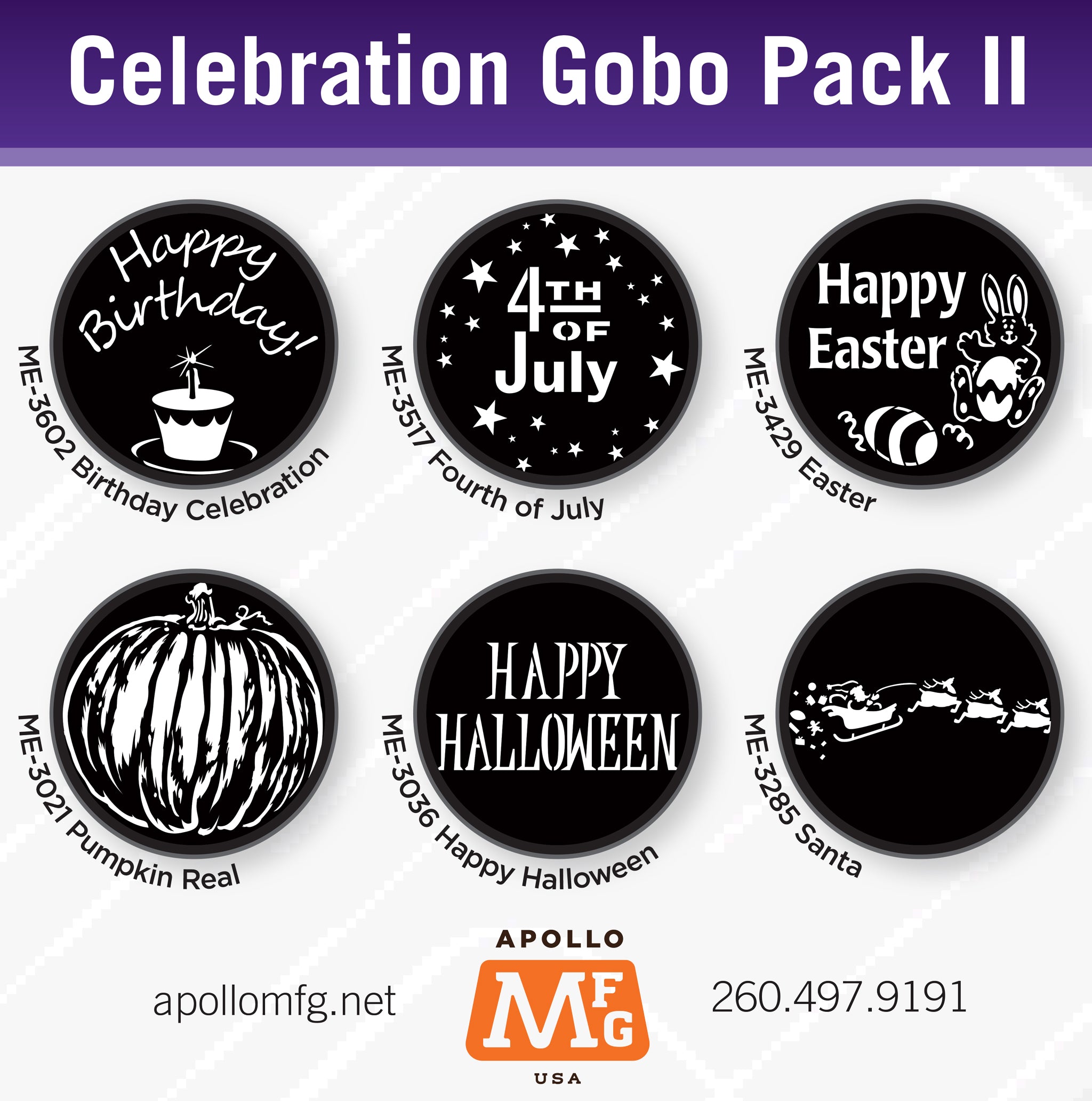 Apollo MFG Gobo Packs