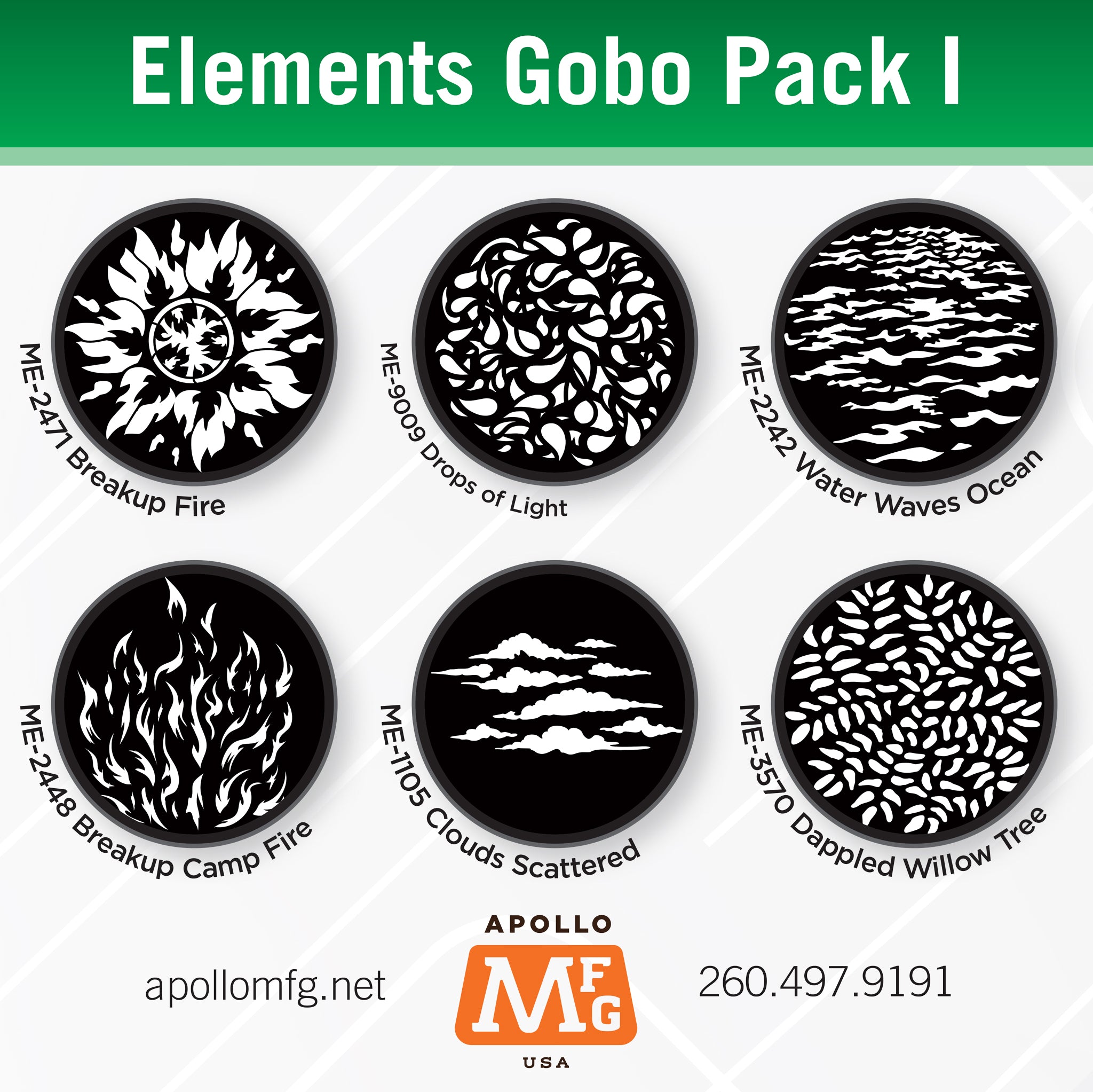 Apollo MFG Gobo Packs