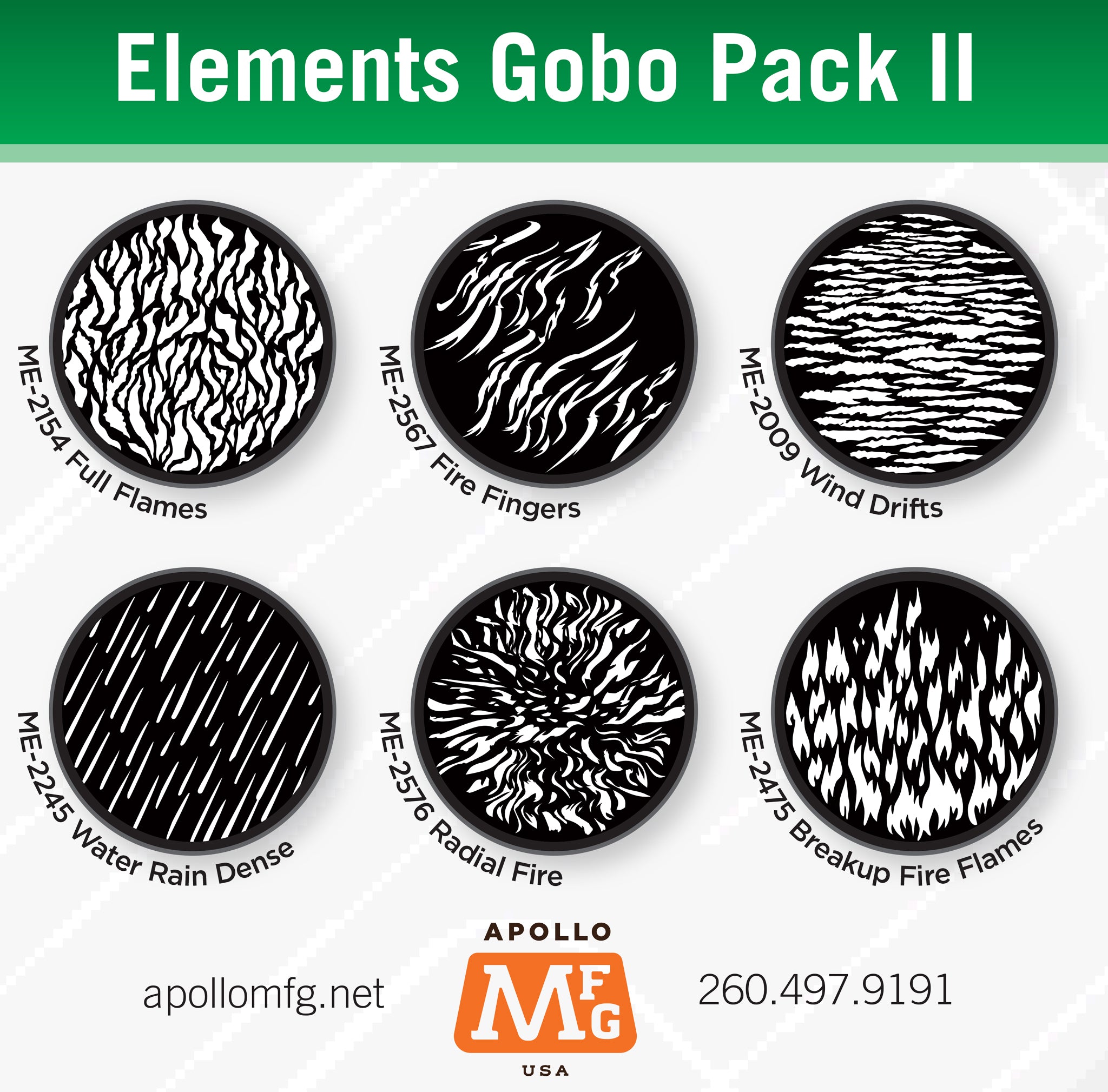 Apollo MFG Gobo Packs