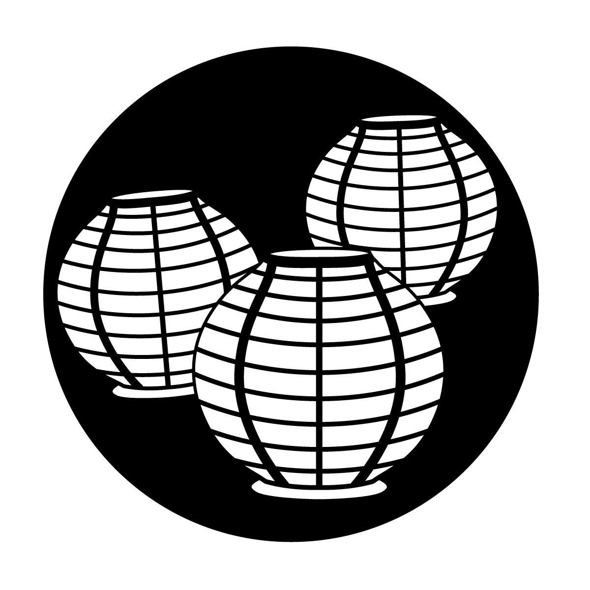 ME-9244 Three Paper Lanterns