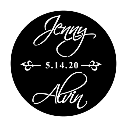 Aluminum Wedding Template Gobo