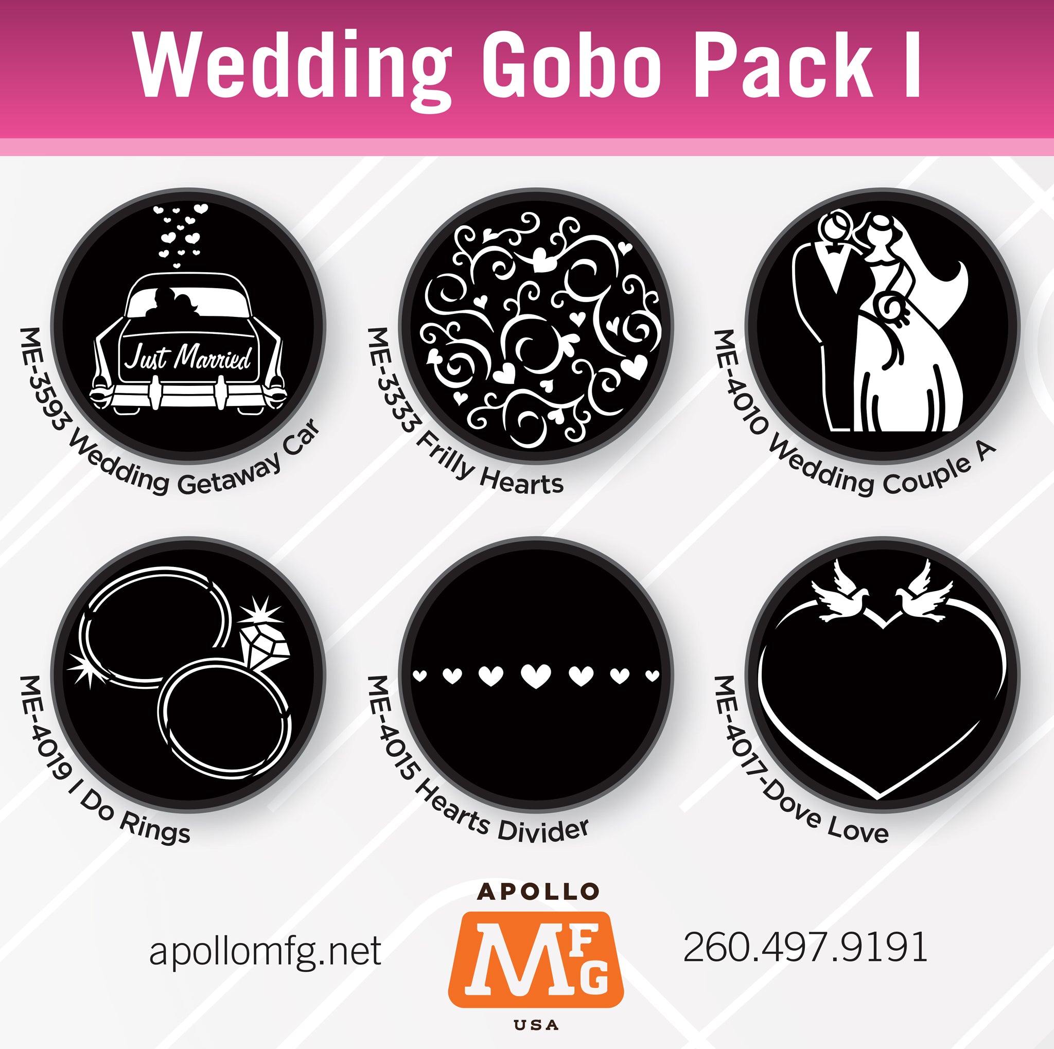 Apollo MFG Gobo Packs