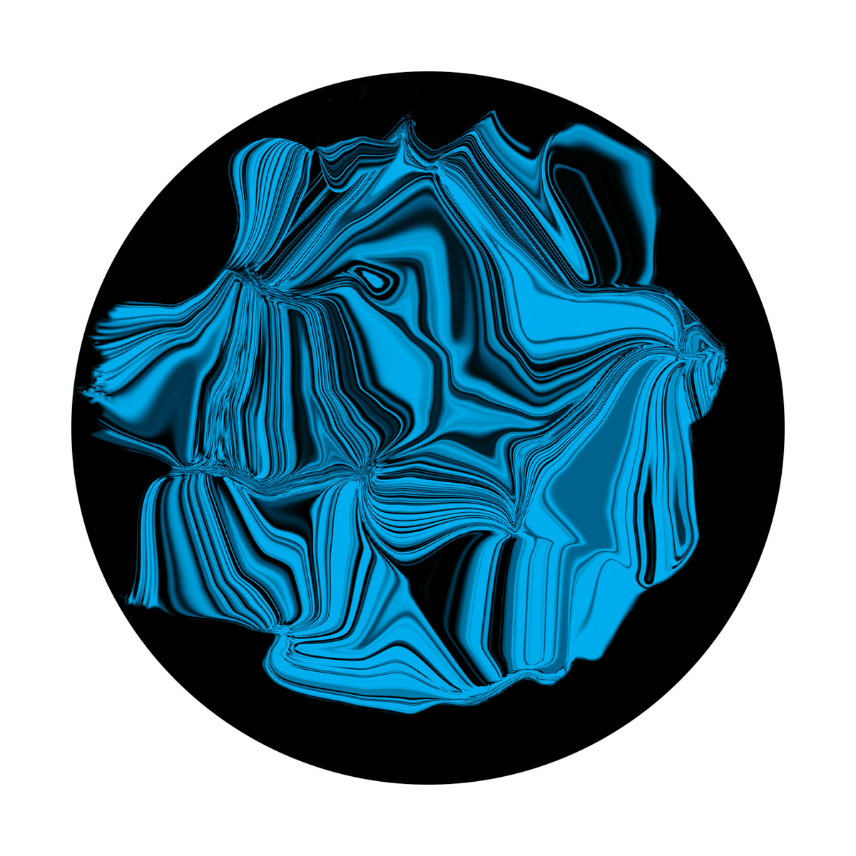 Distorted Blue C2-1111 Blue Distortion