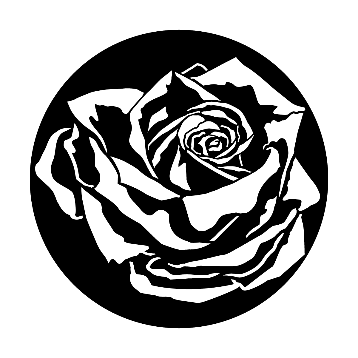 Metal Gobo | Rose with Shadow