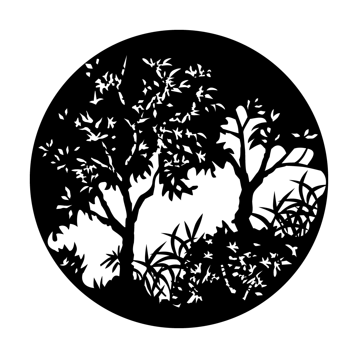 Tree Gobo Alpha Metal Gobo | Trees with Foliage