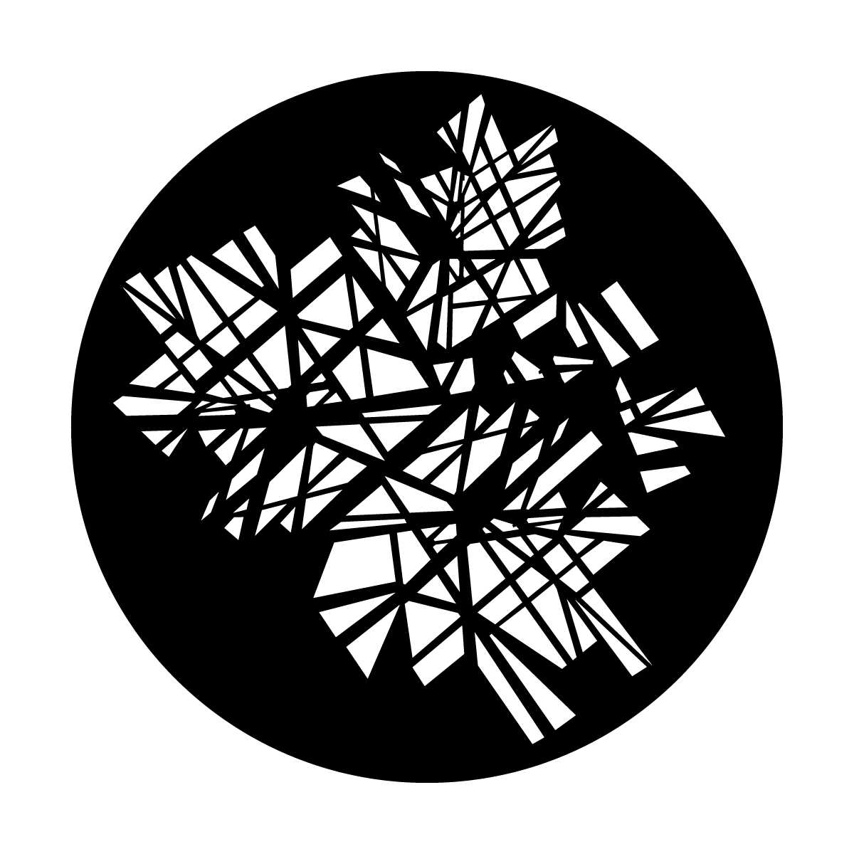 Metal Gobo | Shattered Window