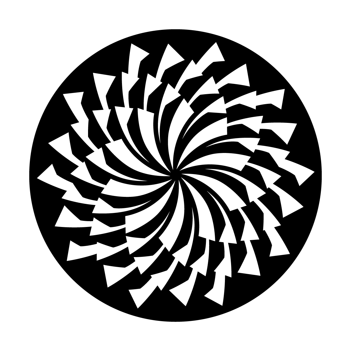 Metal Gobo | Spinning Pinwheel