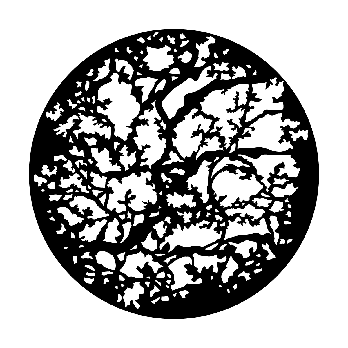 Tree Gobo Alpha Metal Gobo | Budding Branches Thick