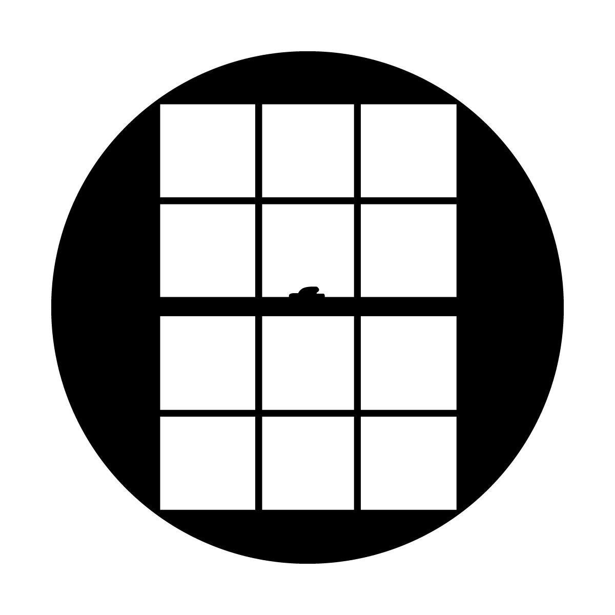 Metal Gobo | Double Pane Window