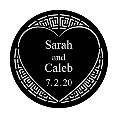 WED-S28 Grecian Circle and Heart - Times