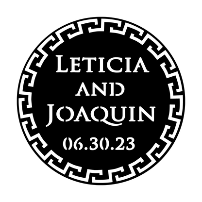 WED-S29 Grecian Circle Border - Trajan Pro