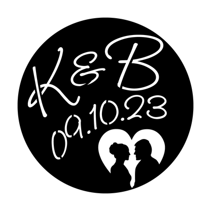 WED-S34 Silhouette Heart - Hellenic, Copperplate Gothic BT
