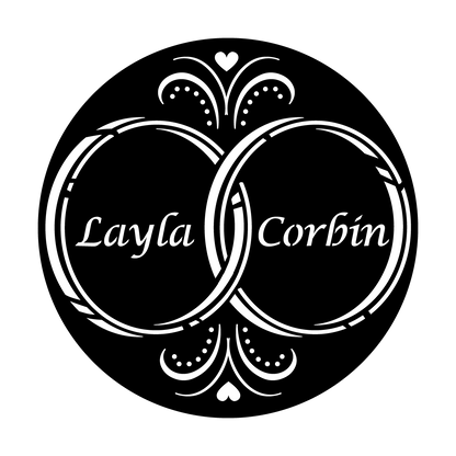 WED-S9 Commitment Rings - Lucida Calligraphy Italic