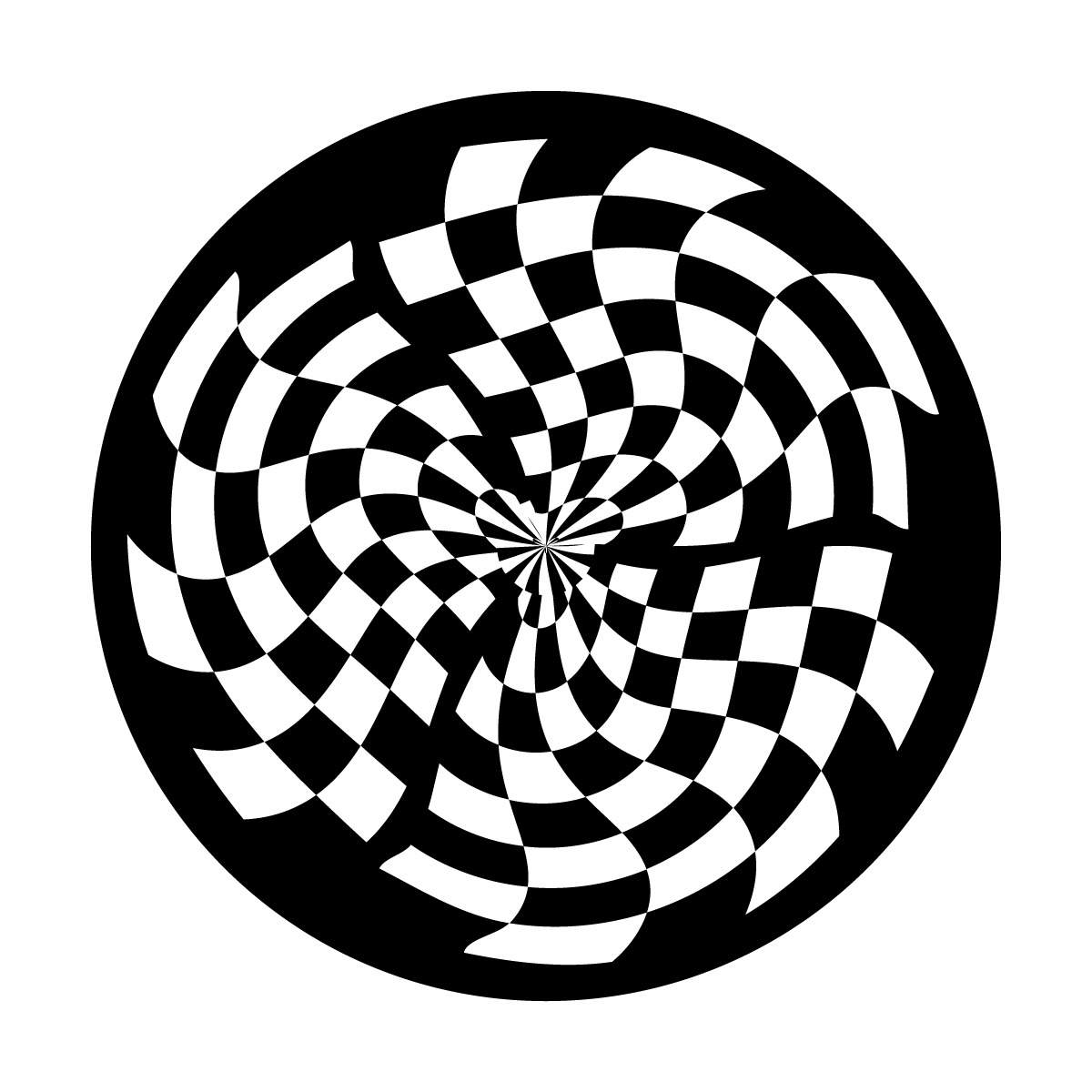 SR-0173 Swirling Checkerboard