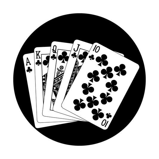 SR-0208 Straight Royal Flush Clubs